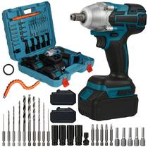 Chave De Impacto 3 Em 1 Com 2 Baterias Sem Fio 110V 220V Potente Com Maleta Top Chave De Impacto 3 Em 1 Com 2 Baterias Sem Fio 110V 220V Potente Com Maleta Top