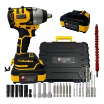 Chave De Impacto 48v Profissional Maleta 35 Pçs Lançamento!! Chave De Impacto 48v Profissional Maleta 35 Pçs Lançamento!!