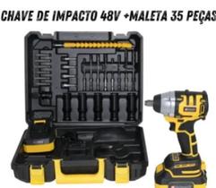 Chave De Impacto 48v Profissional Nk30029 Maleta 35 Peças.