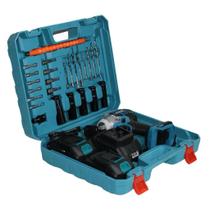 Chave de Impacto 48V Sem Fio com Bateria Recarregável - Kit Profissional com Soquetes e Brocas