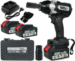 Chave De Impacto 700Nm 1/2" Sgt 2 Baterias de 4000mAh Brushless Industrial RHN7000 Rhino Tools Chave De Impacto 700Nm 1/2" Sgt 2 Baterias de 4000mAh Brushless Industrial RHN7000 Rhino Tools