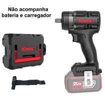 Chave de impacto a bateria 1/2 brushless 20v 700nm, sem bateria e carregador kress kh276.91 Chave de impacto a bateria 1/2 brushless 20v 700nm, sem bateria e carregador kress kh276.91