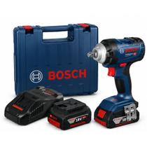 Chave de Impacto a Bateria 18V 400 Nm 1/2 POL com 2Bat e Carregador 220V GDX18V-400 BOSCH Chave de Impacto a Bateria 18V 400 Nm 1/2 POL com 2Bat e Carregador 220V GDX18V-400 BOSCH