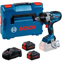Chave de impacto a bateria 18V 8Ah 3/4" Biturbo Brushless com 2 baterias- GDS 18V-1600 HC (220V) Chave de impacto a bateria 18V 8Ah 3/4" Biturbo Brushless com 2 baterias- GDS 18V-1600 HC (220V)