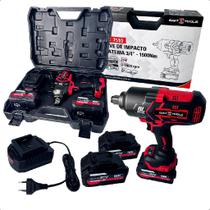 Chave de Impacto a Bateria 3/4 Sigma Tools 21V 1500Nm Brushless com 2 Baterias Carregador e Maleta Profissional Chave de Impacto a Bateria 3/4 Sigma Tools 21V 1500Nm Brushless com 2 Baterias Carregador e Maleta Profissional