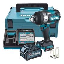 Chave de Impacto a Bateria 40V 3/4" 2050Nm TW001GZ Makita com Carregador 220V e Maleta