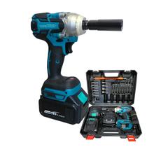 Chave de Impacto À Bateria 48V Profissional 3200rpm Bivolt Kit 25 Peças Maleta Motor sem Escovas Chave de Impacto À Bateria 48V Profissional 3200rpm Bivolt Kit 25 Peças Maleta Motor sem Escovas