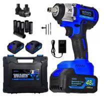 Chave De Impacto A Bateria 48V Sem Fio Profissional Motor Brushless