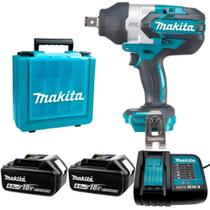 Chave de Impacto a Bateria com 2 Baterias Carregador e Maleta
