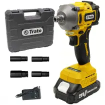 Chave De Impacto A Bateria Verde 21v Portatil Sem Fio Tch21 Trato