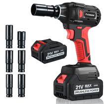 Chave de impacto AOBEN 21V Motor sem fio sem escova 400N.m Chave de impacto AOBEN 21V Motor sem fio sem escova 400N.m