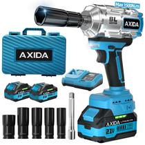 Chave de Impacto AXIDA 1/2" Brushless 1500N.m 21V 2x4Ah Chave de Impacto AXIDA 1/2" Brushless 1500N.m 21V 2x4Ah