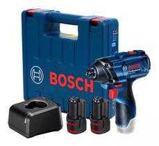 Chave de impacto bosch 1/4pol 100nm gdr 120-li c/2 baterias e maleta