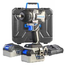 Chave de Impacto Brushless High Torque 1/2 Pol 800Nm 81,5kgf 20V 2 Baterias 3Ah e Maleta DEKO DKBW20XP01-S4