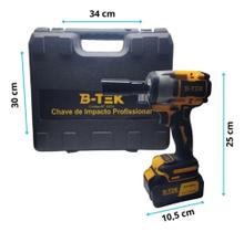 Chave de impacto btek parafusadeira 2 baterias 48v dz51 - B-TEK