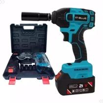 Chave De Impacto Com 02 Baterias 21V Íon-Lítio Profissional Chave De Impacto Com 02 Baterias 21V Íon-Lítio Profissional