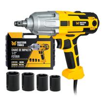 Chave de Impacto Elétrica Com 4 Soquetes 900W FST059