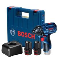 Chave de Impacto GDR 120-LI 1/4 Pol. 12V com 2 Baterias Lí-Íon 2.0Ah Carregador Bivolt e Maleta - BOSCH-06019F00E1 Chave de Impacto GDR 120-LI 1/4 Pol. 12V com 2 Baterias Lí-Íon 2.0Ah Carregador Bivolt e Maleta - BOSCH-06019F00E1