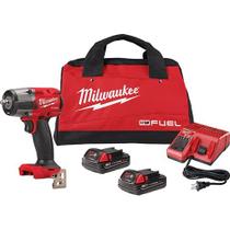 Chave de impacto Milwaukee M18 FUEL Mid-Torque 3/8 com 2 baterias