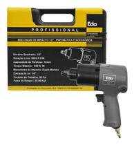 Chave De Impacto Pesada ½'' + Kit De Soquetes De Impacto Eda Chave De Impacto Pesada ½'' + Kit De Soquetes De Impacto Eda