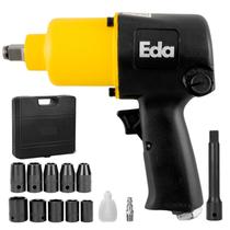 Chave De Impacto Pneumática 1/2 Duplo Martelo Kit Completo