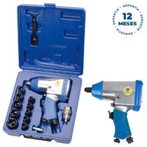 Chave de Impacto Pneumática 1/2 POL 32 KGFM 7000 RPM c/ Kit 17 Peças RP7808 RONGPENG
