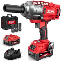Chave de impacto sem fio Alloyman 2000N.m 20V 4000mAh com 3 soquetes Chave de impacto sem fio Alloyman 2000N.m 20V 4000mAh com 3 soquetes