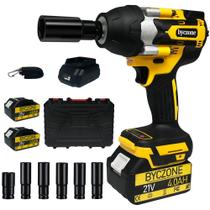 Chave de impacto sem fio byczone 1000N.m (740 pés-lbs) 21V Chave de impacto sem fio byczone 1000N.m (740 pés-lbs) 21V