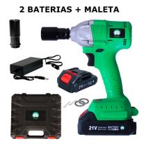 Chave De Impacto Sem Fio Elétrica Com Maleta 2 Baterias 21v Bivolt 110v 220v Portátil Chave De Impacto Sem Fio Elétrica Com Maleta 2 Baterias 21v Bivolt 110v 220v Portátil
