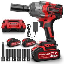 Chave de Impacto Sem Fio SundpeyPro 1000Nm 21V 1/2" - 2 Baterias 4,0Ah