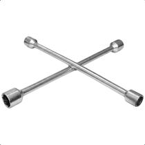Chave de Roda 14 Pol 350mm Cruz 17mm 19mm 21mm e 23mm Em Aço Reforçado para Carros e Utilitários Chave de Roda 14 Pol 350mm Cruz 17mm 19mm 21mm e 23mm Em Aço Reforçado para Carros e Utilitários