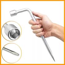 Chave De Roda 23 mm universal tipo L com espatula para carro