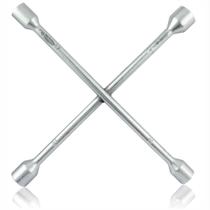 Chave de Roda 4 Bocas Cruz 17-19-21-23 Cromada