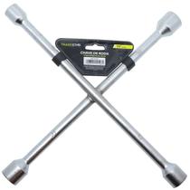 Chave de Roda Cruz 17 x 19 x 21 x 23 mm Aço Carbono Tradestar