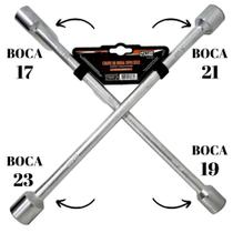 Chave de roda Cruz 4 bocas 15