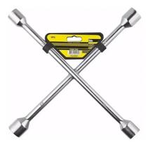 Chave De Roda Cruz P/ Carro 4 Bocas Aço 17x19x21x23mm Eda