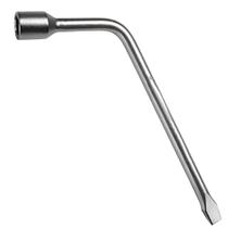 Chave de Roda L com Espátula Aço Cromado 21mm - Starfer Chave de Roda L com Espátula Aço Cromado 21mm - Starfer