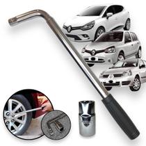 Chave De Roda L Extensível Telescópica Renault Clio Todos