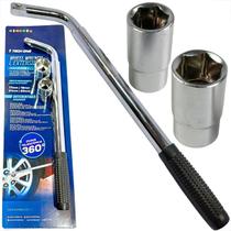 Chave de roda prolongável l 17/19 e 21/23 mm telescópica extensiva inoxidável