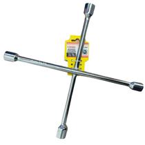 Chave De Roda Tipo Cruz 4 Bocas - 17mm X 19mm X 21mm X 23mm P/ Carro