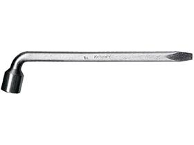 Chave de roda tipo L com espátula 17 mm em aço carbono - 1421055 Chave de roda tipo L com espátula 17 mm em aço carbono - 1421055