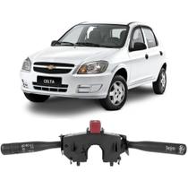 Chave de Seta Chevrolet Celta 2007 a 2009 com Limpador de para-brisa Farol Alto e Baixo Lampejo de Farol Ospina 042197 Original GM 93384387