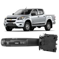 Chave de Seta Chevrolet S10 2013 a 2016 Farol Alto e Baixo Lampejo de Farol com Computador de Bordo com Retorno Automático Ospina 42211 Original 20962250 / 94745683 / 96990567
