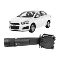 Chave de Seta Chevrolet Sonic 2012 a 2014 Farol Alto e Baixo Lampejo de Farol com Retorno Automático Ospina 42210 Original 94745682