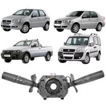 Chave de Seta Fiat Palio e Doblo 2006 a 2014 Siena 2005 a 2007 Strada 2006 a 2008 Farol Alto e Baixo Lampejo de Farol e Pisca Duas Velocidades Temporizador Limpador Dianteiro com Trip Lavador Inteligente Ospina 42178 Original 735360414