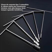Chave De Soquete Manual Multifuncional Em Forma De T Para Manutenção De Automóveis E Motocicletas