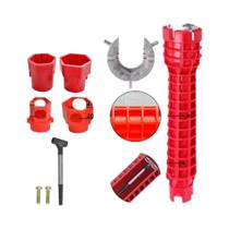 Chave De Torneira Antiderrapante 14 Em 1 Com Dupla Face Para Reparos Em Banheiro E Aquecedor De Água