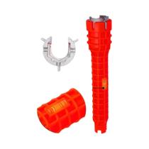 Chave De Torneira Antiderrapante 14 Em 1 Com Dupla Face Para Reparos Em Banheiro E Aquecedor De Água Chave De Torneira Antiderrapante 14 Em 1 Com Dupla Face Para Reparos Em Banheiro E Aquecedor De Água