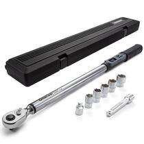 Chave de torque digital GROWNEER com acionamento atualizado de 17-340 Nm 1/2"