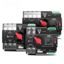 Chave De Transferência Automática De Potência Dupla 3 Fases 63A 100A 125A 230V TOMZN Din Rail ATS